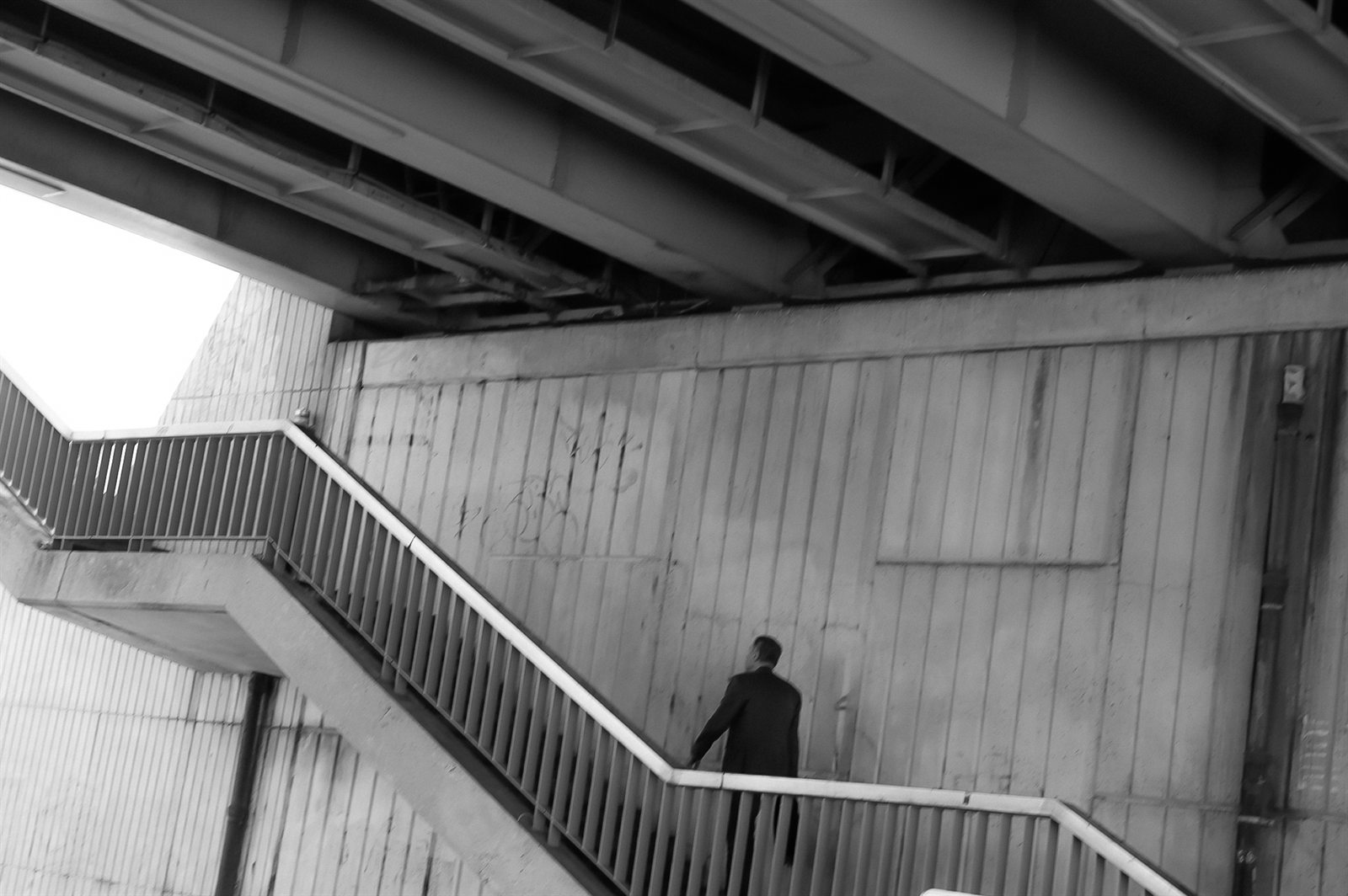 Rouen, photographie de rue en noir et blanc