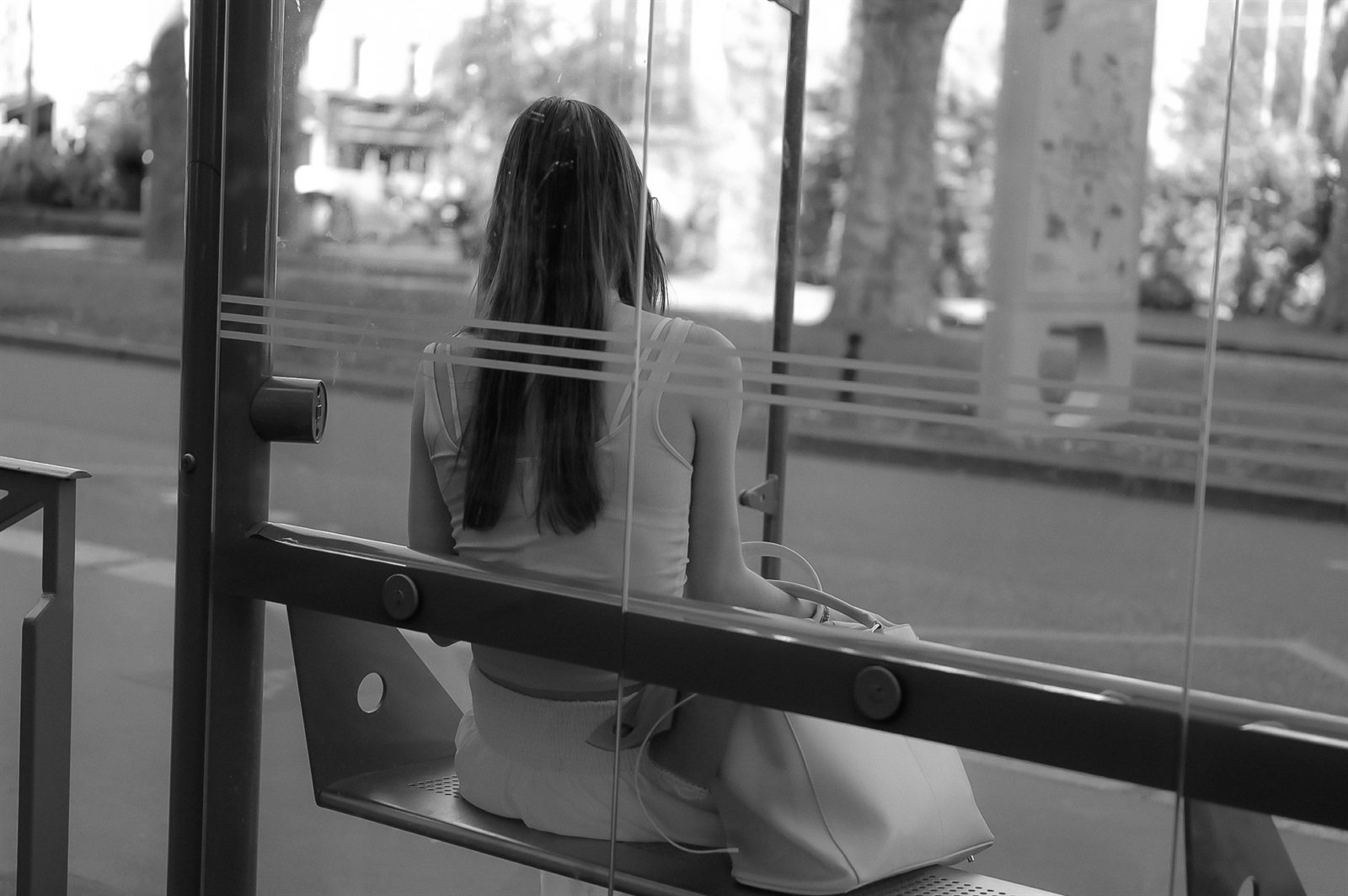 Rouen, photographie de rue en noir et blanc
