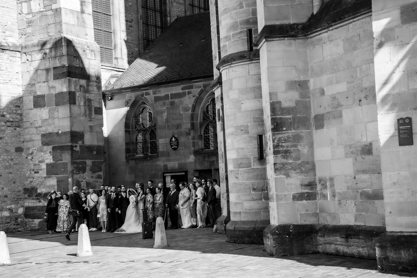 Trier et la vallee de la Moselle, en noir et blanc