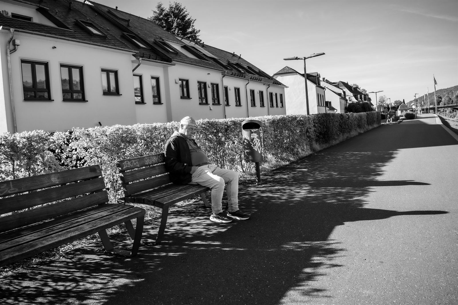 Trier et la vallee de la Moselle, en noir et blanc