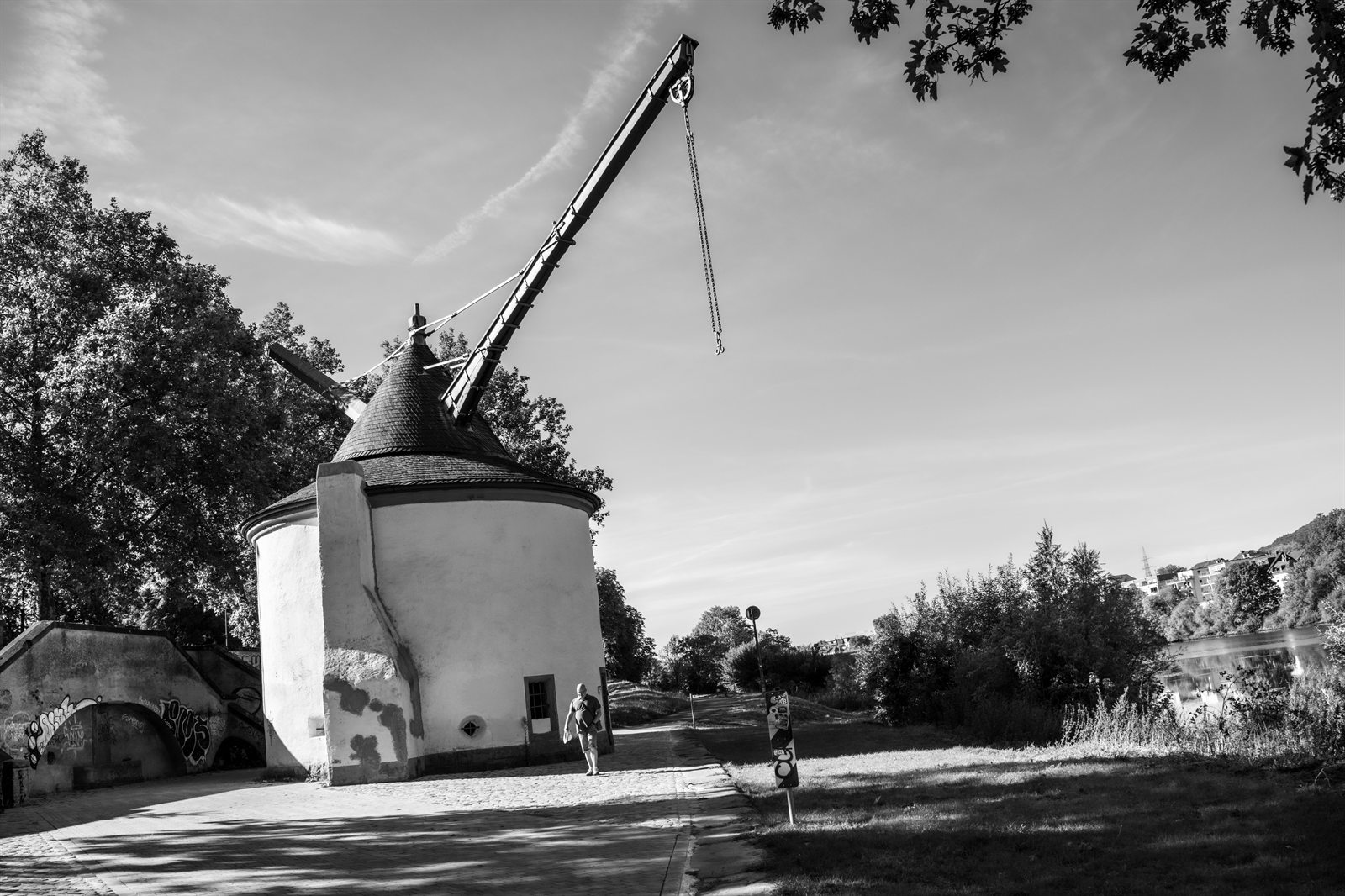 Trier et la vallee de la Moselle, en noir et blanc