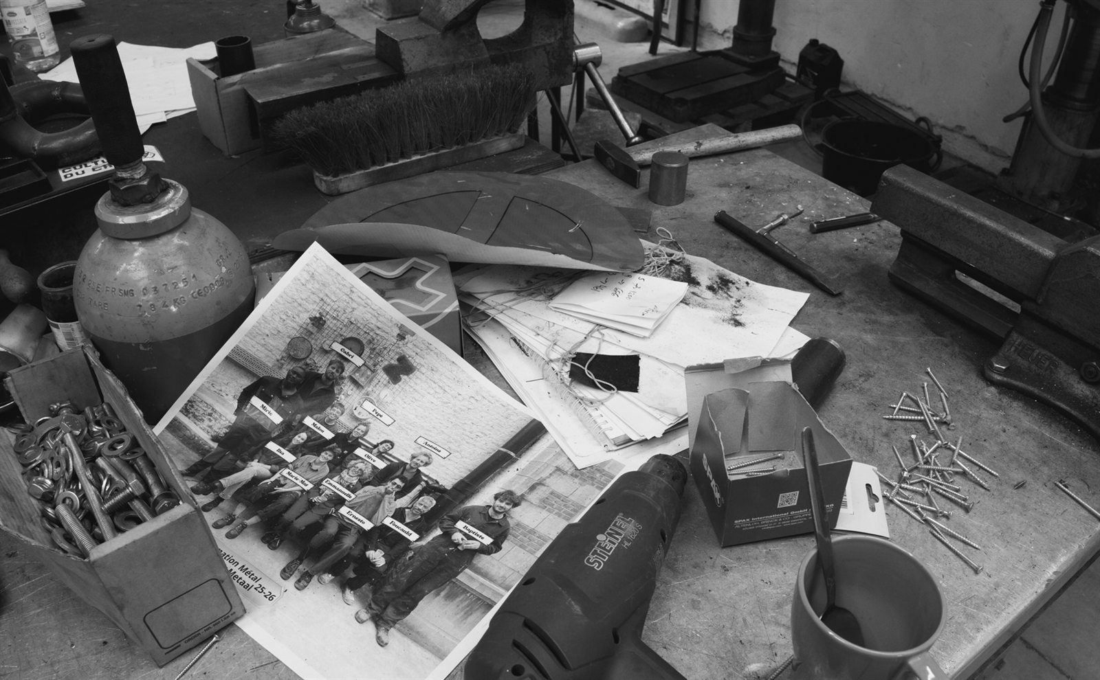 Atelier Zinneke : le lieu, les outils, les gestes de travail